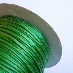 Voskovaná kožená stuha - zelená