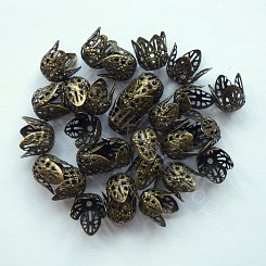 Kaplík - zvoneček - 12 mm - bronzová