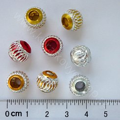 Hliníkový korálek - kulička - 10 mm