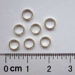 Spojovací kroužek - dvojitý - stříbrný
