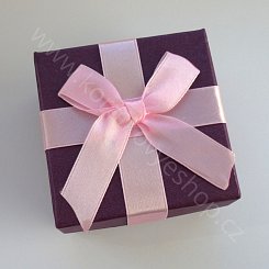 Krabička na šperky - střední - fialová