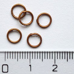 Kroužek - měděná - 6 mm