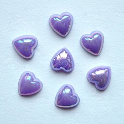 Srdce s odleskem - fialová