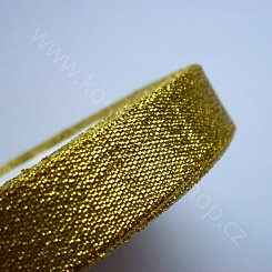 Stuha slavnostní - 15 mm - zlatá