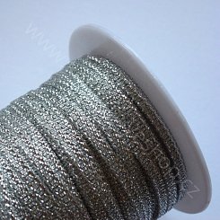 Stuha slavnostní - 3 mm - stříbrná