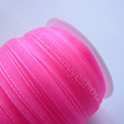 Organzová stuha - 3 mm - světle růžová