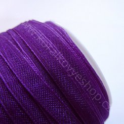 Organzová stuha - 3 mm - fialová