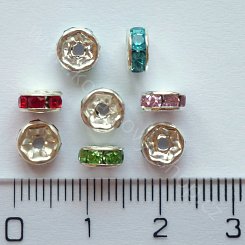 Rondelka kulatá s kamínkem - 6 mm