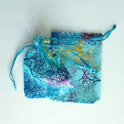 Organzový sáček barevný - 9 x 12 cm