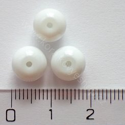 Porcelánová kulička bílá 8 mm