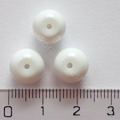 Porcelánová kulička bílá 10 mm