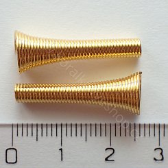 Kovová spirála 25 mm - zlatá