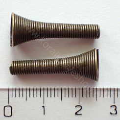 Kovová spirála 25 mm - bronzová