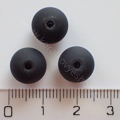 Neonové kulaté - 10 mm - černá