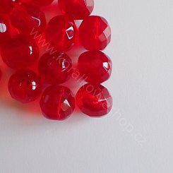 Broušený 10 mm - červená