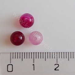 Achát růžový - 6 mm