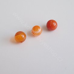Achát oranžový - 8 mm