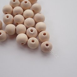 Dřevěná kulička přírodní - 12 mm