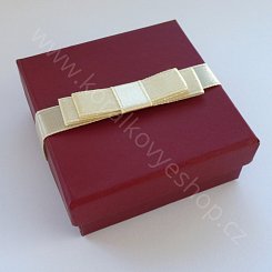 Krabička na šperky - malá - červená
