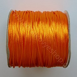 Voskovaná nylonová stuha - oranžová