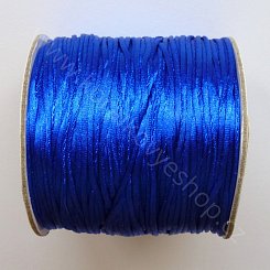 Voskovaná nylonová stuha - tmavě modrá