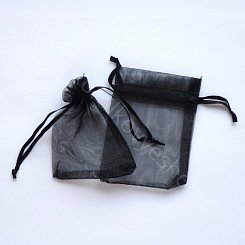 Organzový sáček - černá