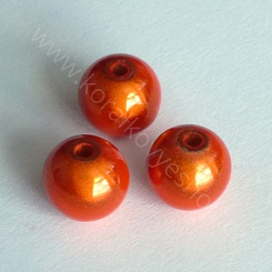 Akrylová kulička - 10 mm - oranžová