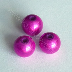 Akrylová kulička - 10 mm - tmavě růžová