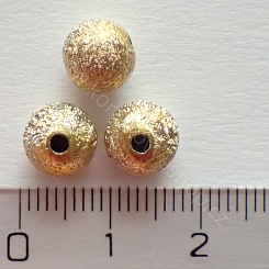 Jiskřené korálky - zlatá - 8 mm
