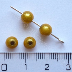 Akrylová kulička - 6 mm - žlutá