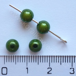 Akrylová kulička - 6 mm - tmavě zelená