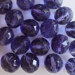 Broušený 12 mm - fialová